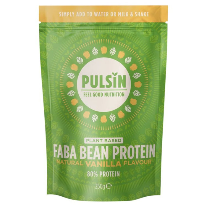 Pulsin Natural Vanilla Flavour Vegan Faba Bean Protein Powder 250g
