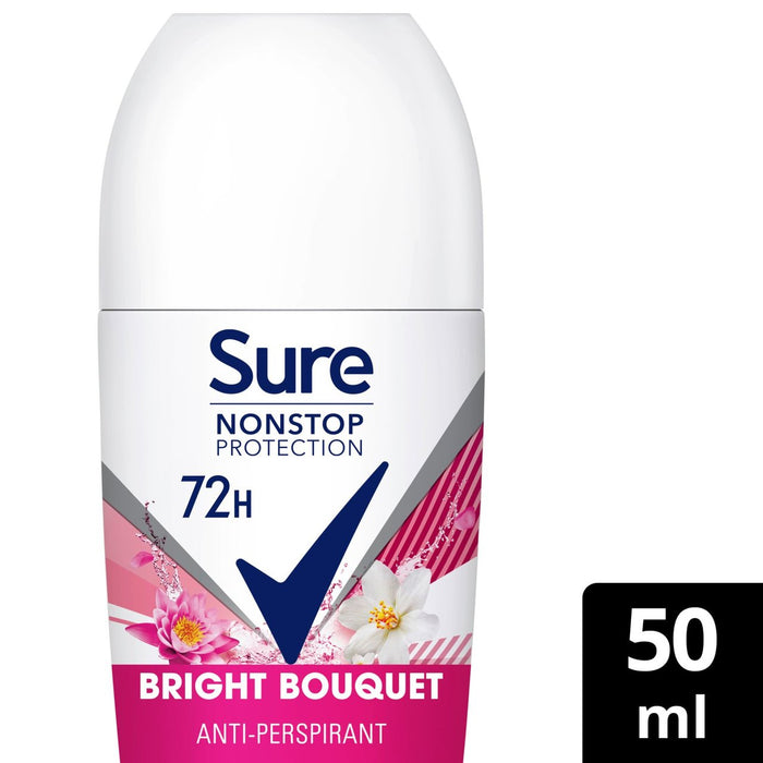 Sure Women 72hr Nonstop Antiperspirant Deodorant Roll On Bright Bouquet 50ml