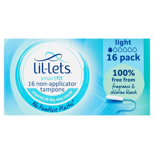 Lil-Lets SmartFit Non-Applicator Tampons Lite 16 per pack