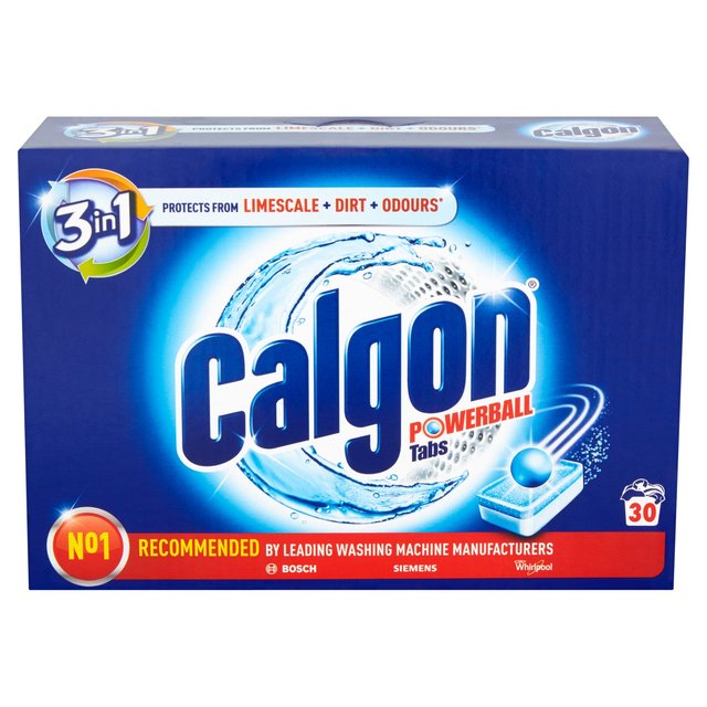 Calgon 3-in-1 Washing Machine Water Softener Tablets 30 per pack