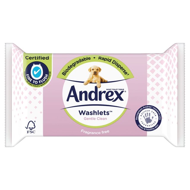 Andrex Washlets Gentle Clean 40 per pack