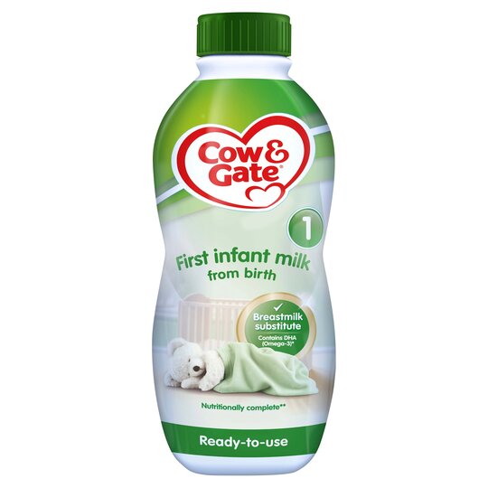 Cow & Gate 1 First Baby Milk Formula From Birth 1L