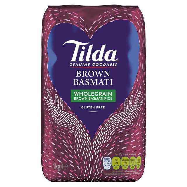 Tilda Wholegrain Basmati Rice 1kg