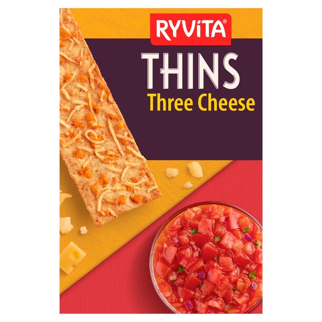 Ryvita Three Cheese Thins 125g
