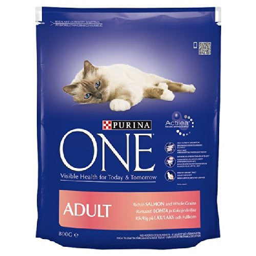 Purina One Adult Salmon & Whole Grains 800g 