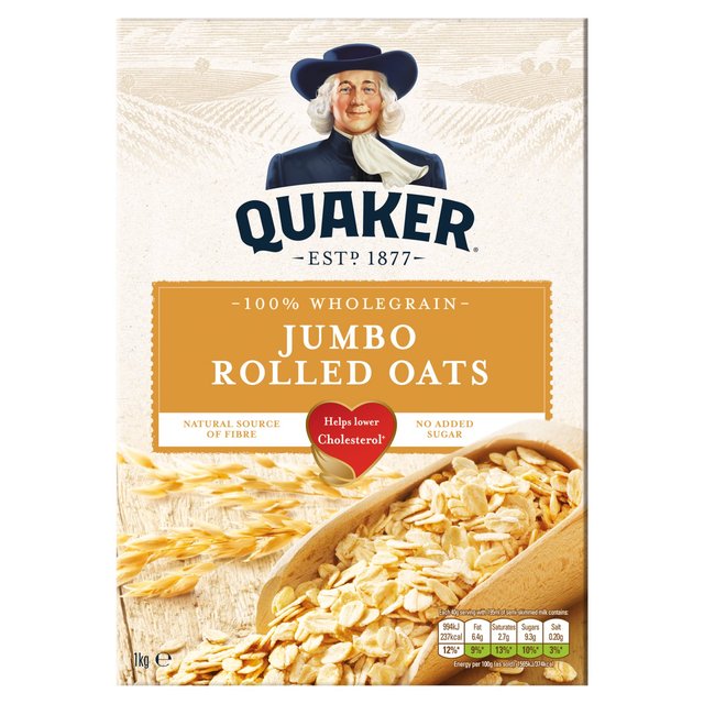 Quaker Oats Jumbo Rolled Oats Porridge 1kg