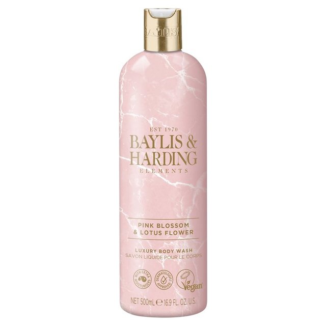 Baylis & Harding Elements Body Wash Pink Blossom & Lotus Flower 500ml