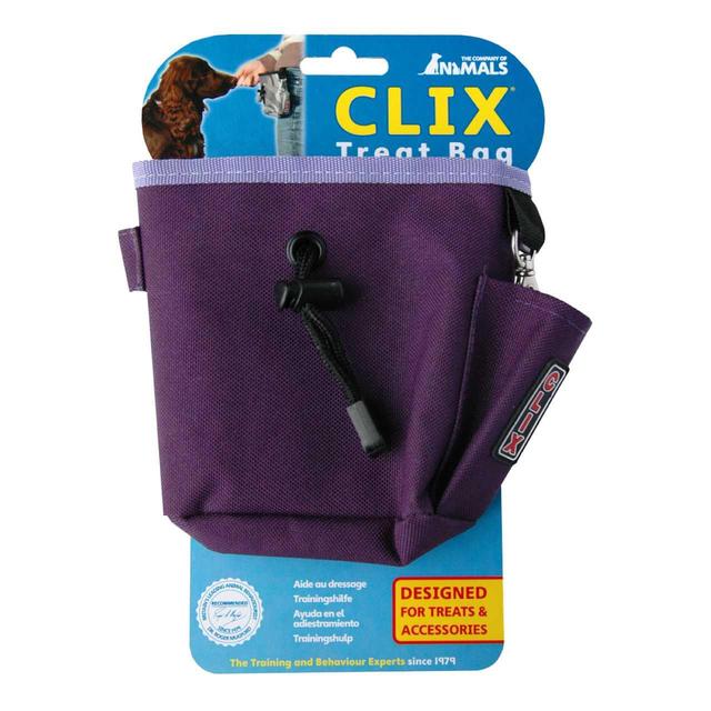 Clix Purple Dog Treat Bag
