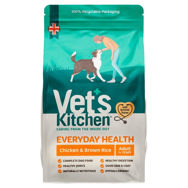 Vet's Kitchen Adult Chicken & Brown Rice Dry Dog Food 3kg