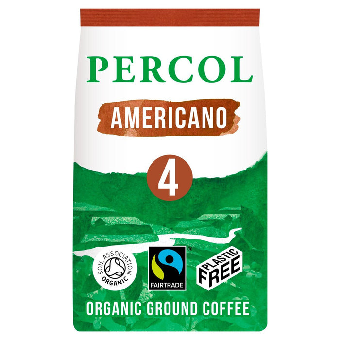 Percol Rich Americano Organic Ground Coffee 200g