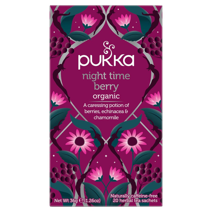 Pukka Night Time Berry Organic Herbal Tea 20 per pack