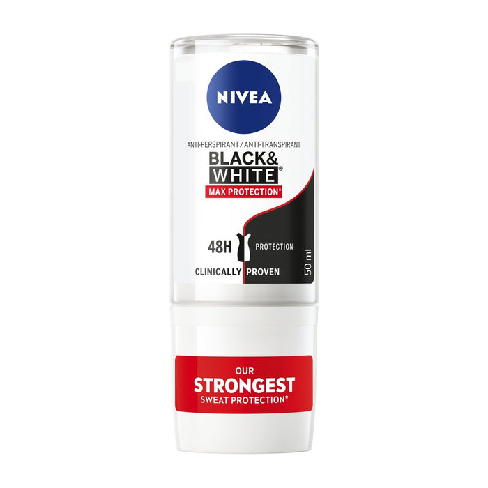 NIVEA Black & White Max Protect Anti Perspirant Deodorant Roll On 50ml