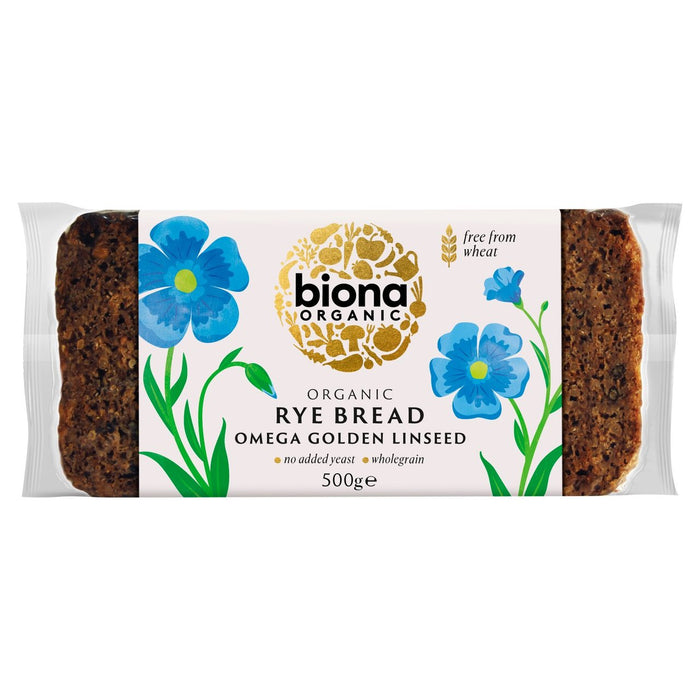 Biona Organic Omega Rye Bread 500g