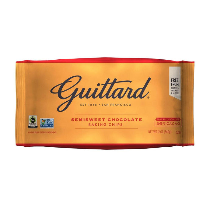 Guittard Semi Sweet Chocolate Baking Chips 46% 340g
