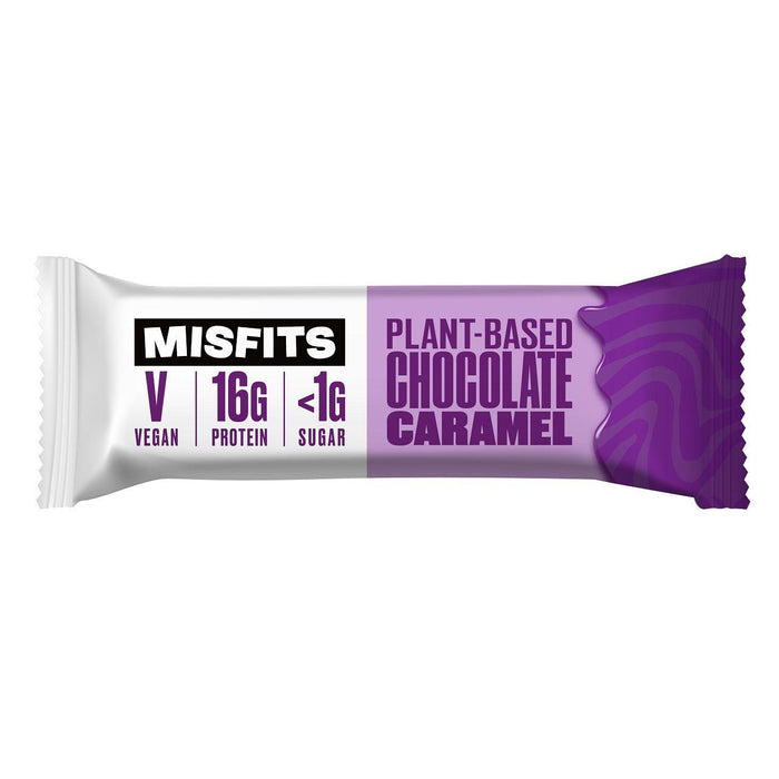 Misfits Vegan Chocolate Caramel Protein Bar 45g