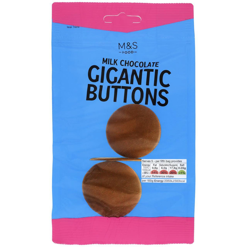 M&M's Milk Chocolate Buttons Large - 1kg Bulk Lollies - Food Blog