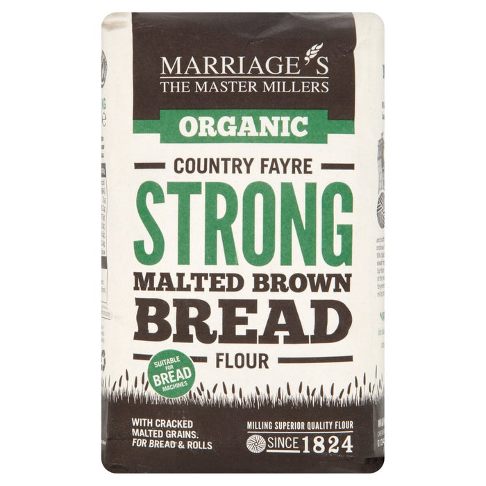 Marriage's Organic Strong Malted Brown Bread Flour 1kg