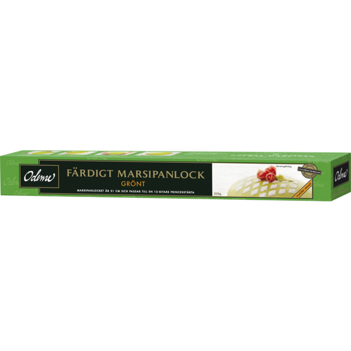 Odense Marsipanlock Gront Ready Rolled Marzipan Cake Cover Green 200g