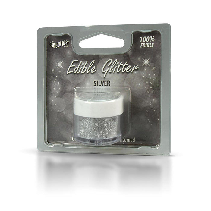 Rainbow Dust Silver Edible Glitter 5g