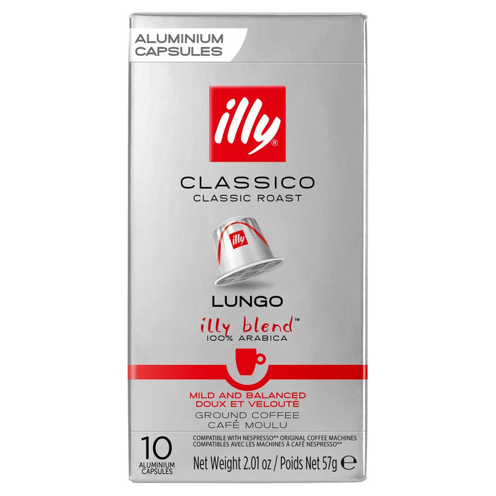 illy Classico Lungo Capsules 10 per pack