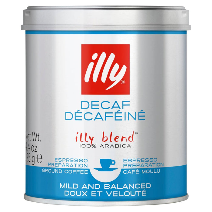 illy Ground Decaf Coffee 125g