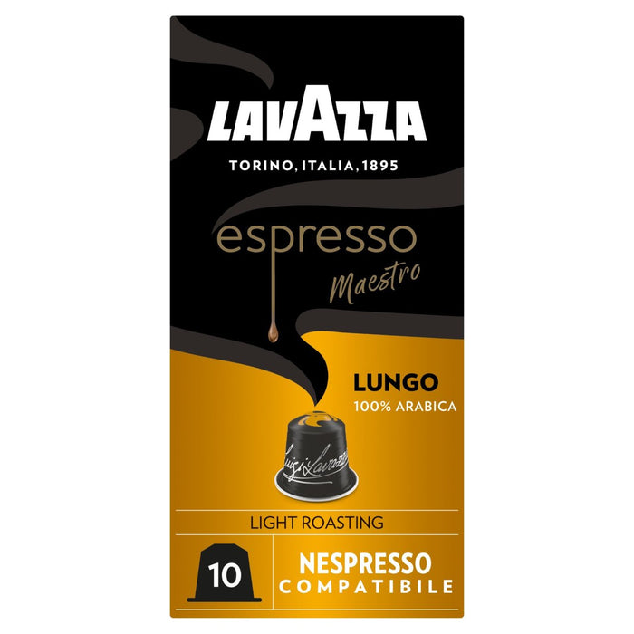 Lavazza Espresso Lungo Aluminium Nespresso Compatible Capsules 10 per pack