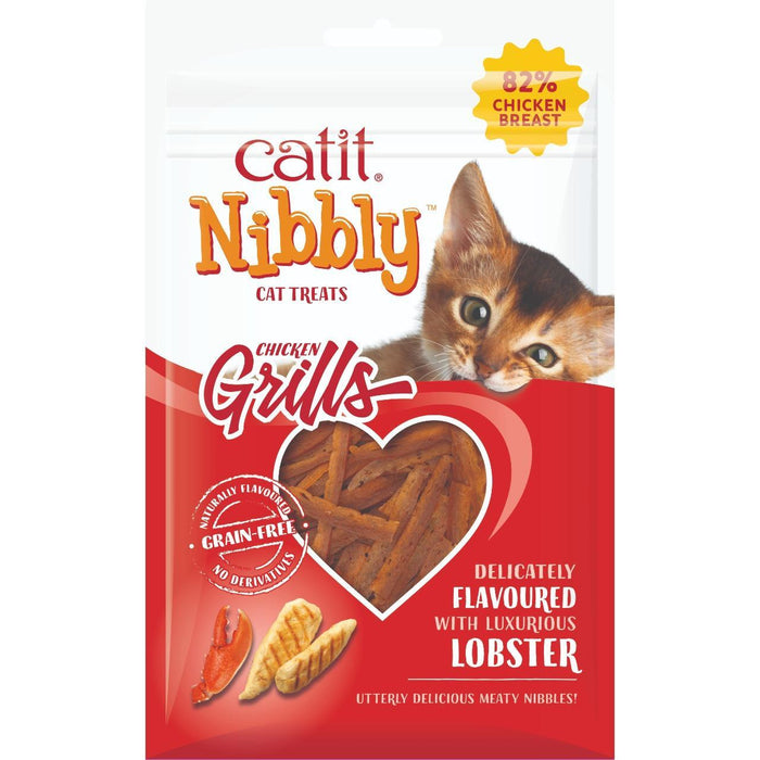 Catit Nibbly Grills Chicken & Lobster Cat Treat 30g