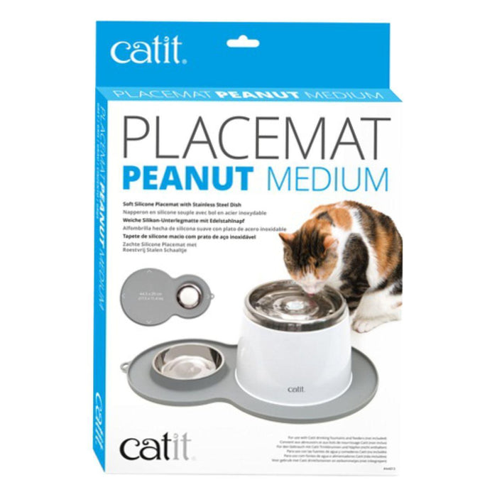 Catit Peanut Grey Placemat Medium