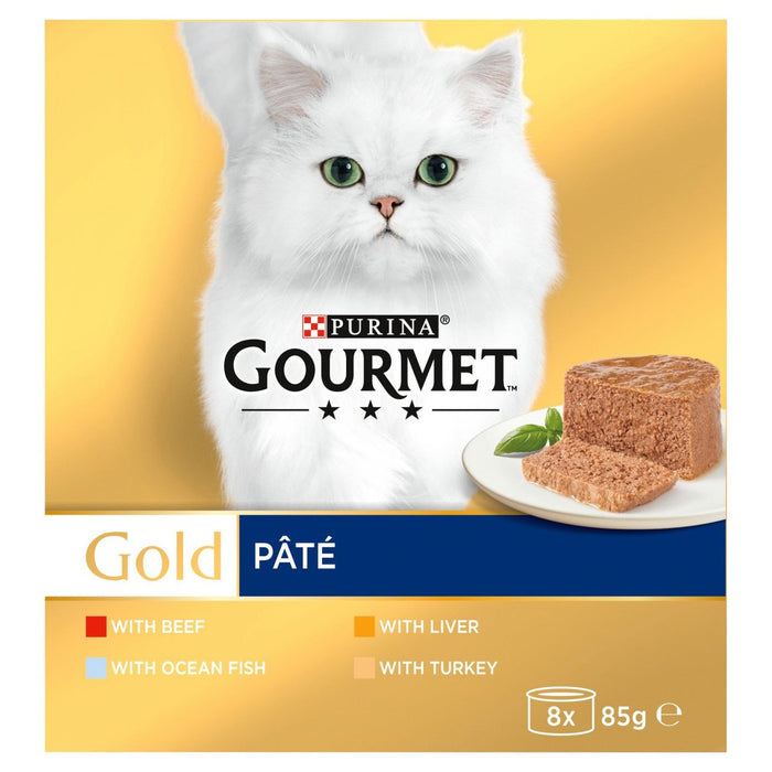 Gourmet Gold Mousse Fish Selection Cat Food 8 x 85g