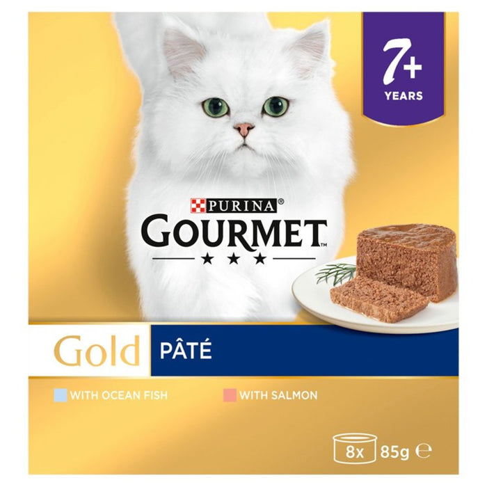 Gourmet Gold Senior Mousse with Salmon Cat Food 8 x 85g