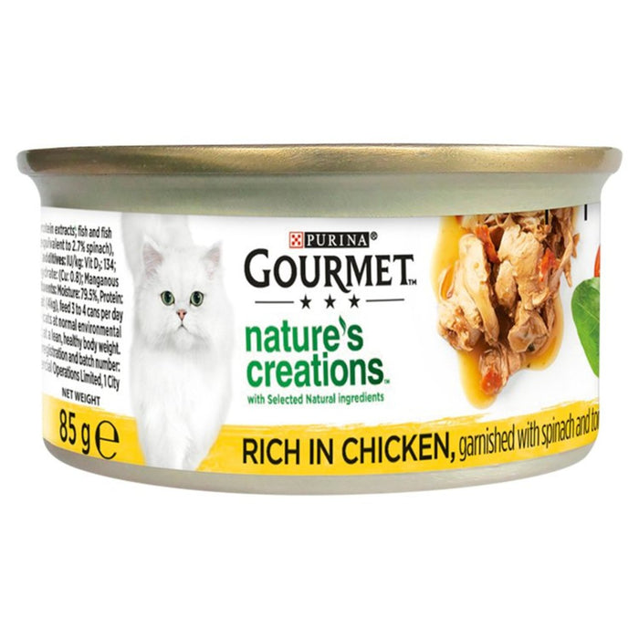 Gourmet Nature's Creations Cat Food with Chicken 85g