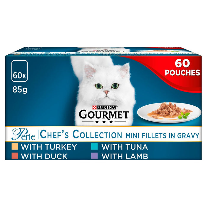 Gourmet Perle Cat Food Chefs Collection Mixed 60 x 85g