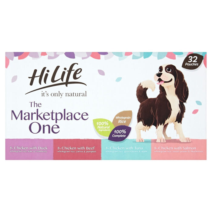 HiLife It's Only Natural Complete Wet Dog Food The Marketplace One 32 x 150g
