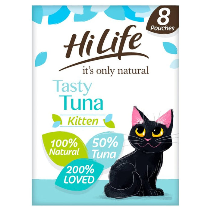 HiLife It's Only Natural Kitten Food Tasty Tuna 8 x 70g