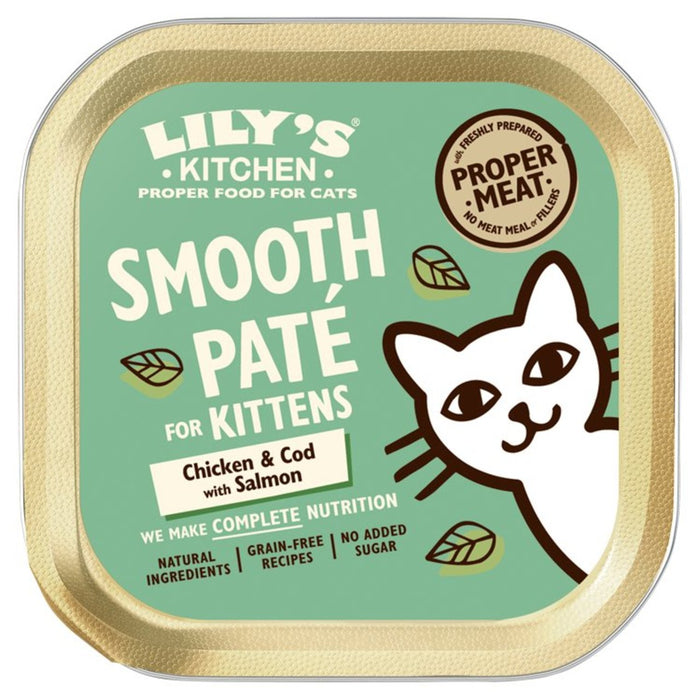 Lily's Kitchen Chicken & Cod with Salmon Pate for Kittens 85g