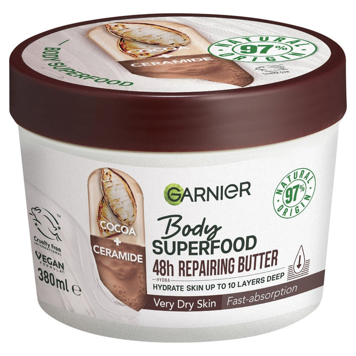 Garnier Body Superfood, Repairing Body Butter, With Cocoa & Ceramide 380ml