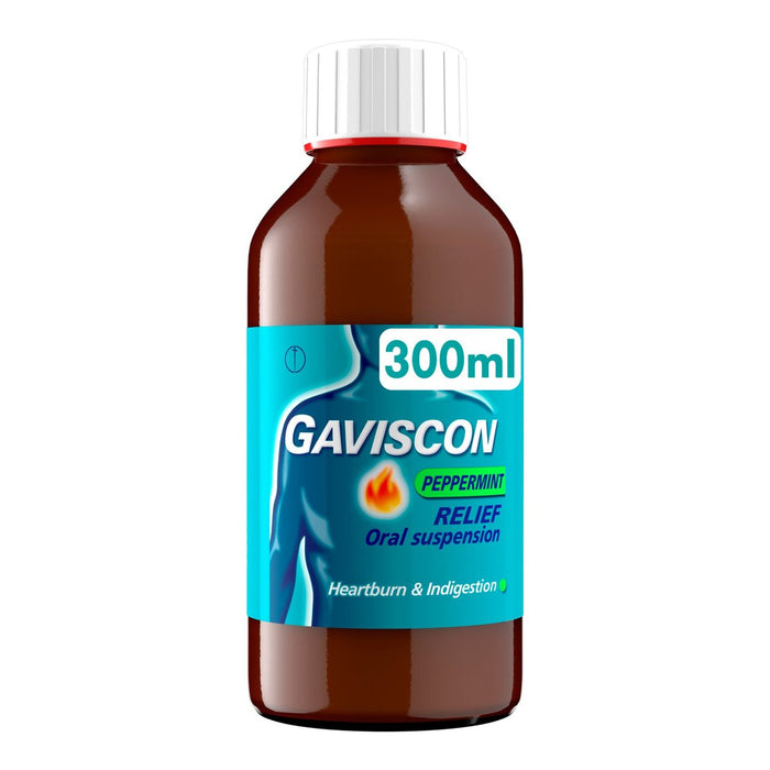 Gaviscon Liquid Heartburn & Indigestion Relief Peppermint Flavour 300ml
