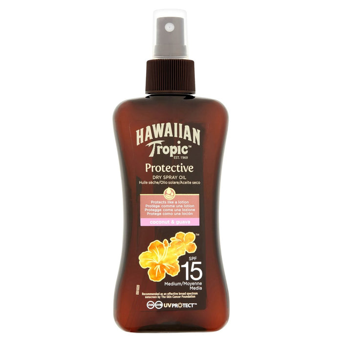 Hawaiian Tropic Protective Dry Oil Sun Spray SPF 15 200ml