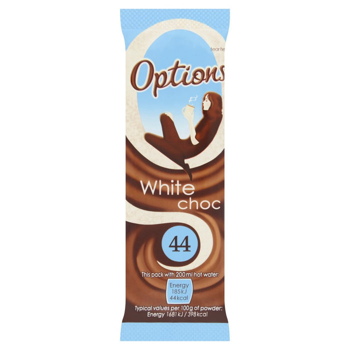 Options White Hot Chocolate Sachet 11g