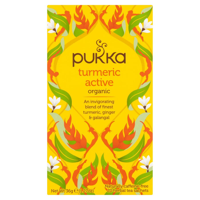 Pukka Turmeric Active Herbal Tea Bags 20 per pack