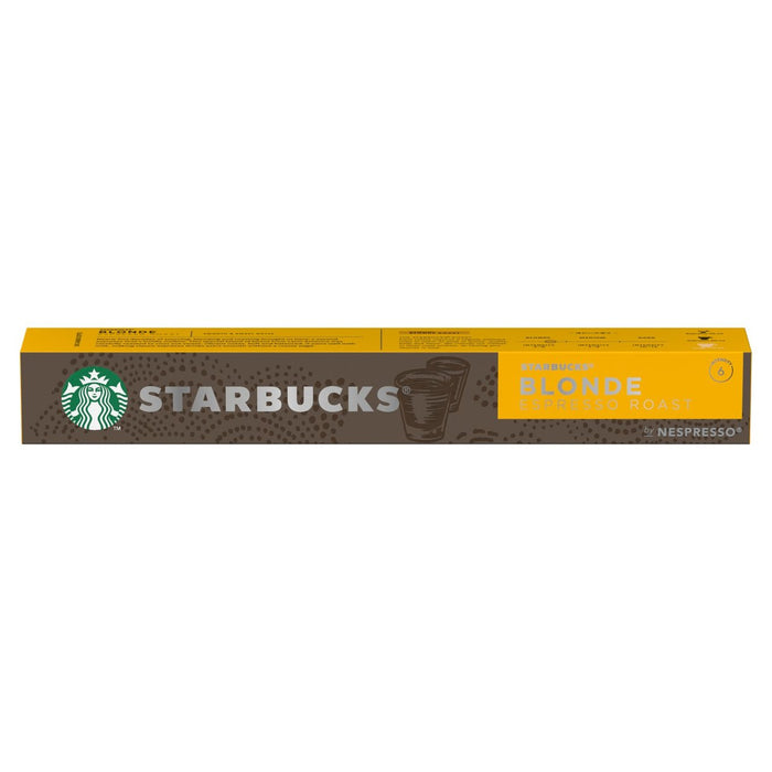 Starbucks by Nespresso Blonde Espresso Roast Coffee Pods 10 per pack