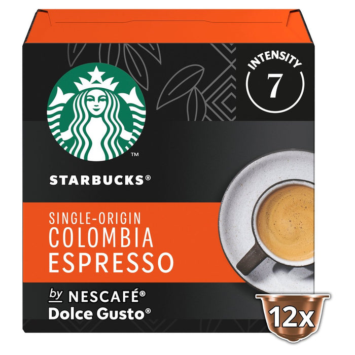 Starbucks Medium Colombia Coffee Pods by Nescafe Dolce Gusto 12 per pack
