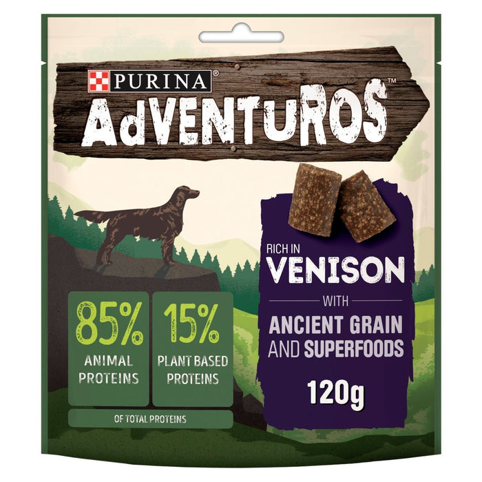 Adventuros Venison Ancient Grains Dog Treats 120g