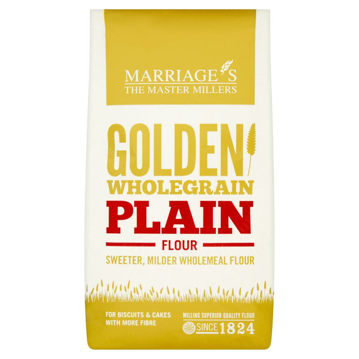 W&H Marriage Golden Wholegrain Plain Flour 1kg