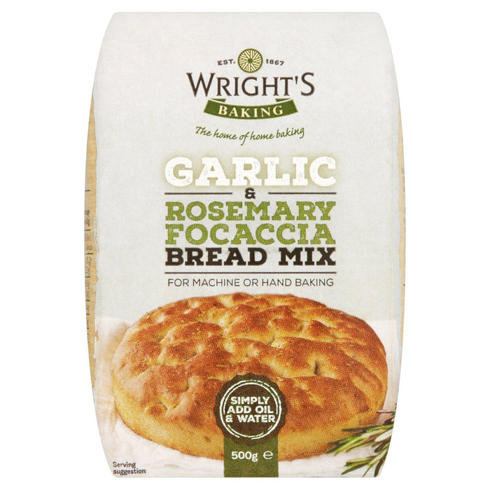 Wright's Garlic & Rosemary Focaccia Bread Mix 500g