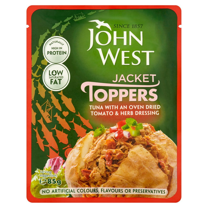 John West Tomato & Herb Tuna Jacket Topper 85g