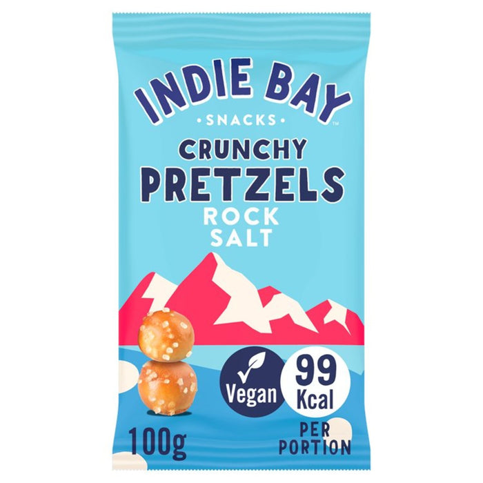 Indie Bay Snacks Spelt Pretzel Bites with Rock Salt 100g