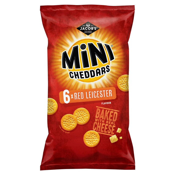 Jacob's Mini Cheddars Red Leicester 6 x 25g