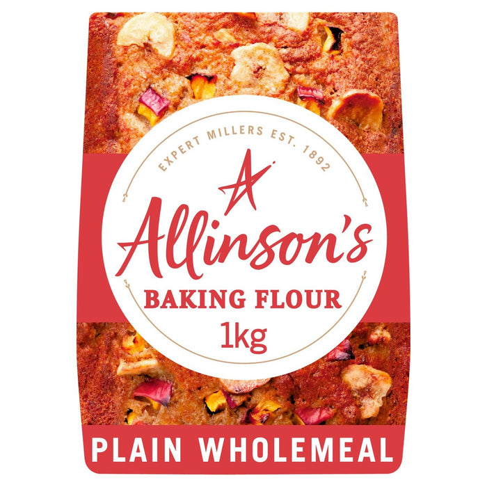 Allinson's Plain Wholemeal Baking Flour 1kg
