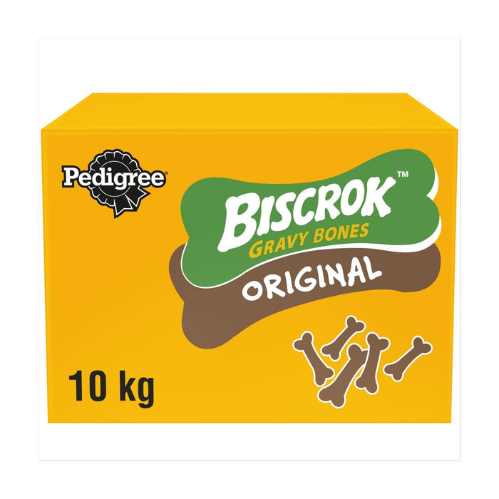 Pedigree Biscrok Gravy Bones Adult Dog Biscuit Treats Original 10kg